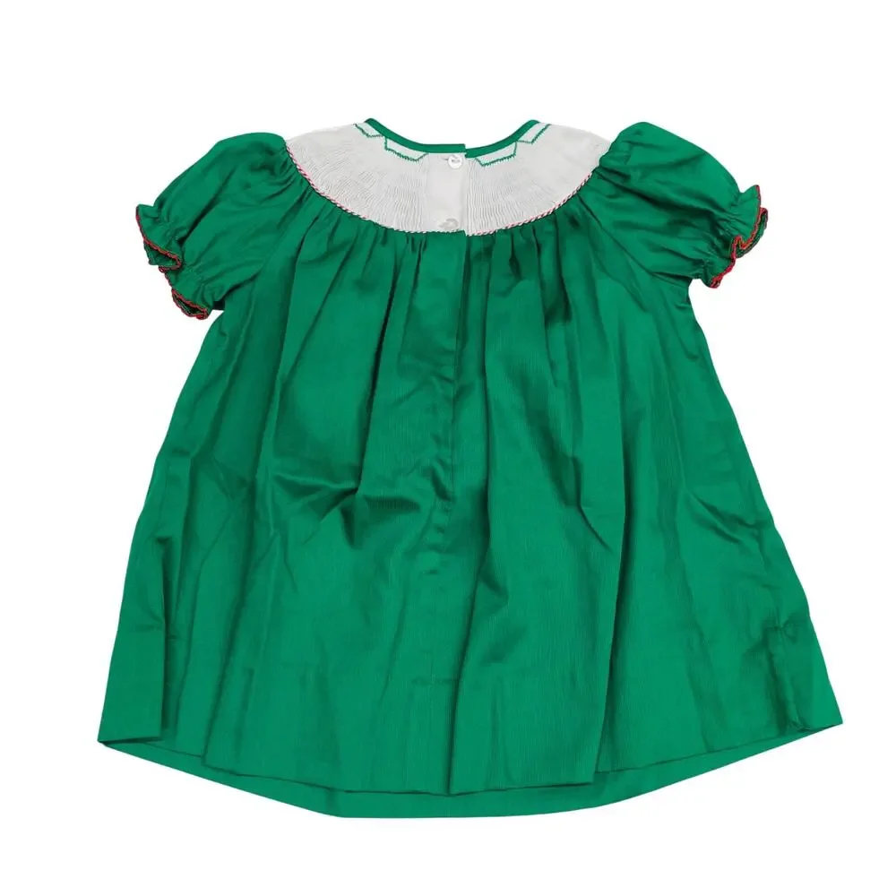 NWT LuLu BeBe 12M Christmas Smocked Dress